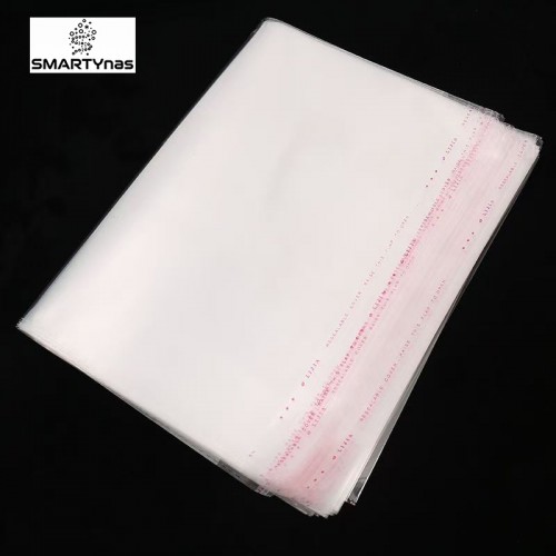100 Pieces (9x12 Inch) Clear Plastic Bags for Packaging, Clothing & T-Shirts Strong Packing Self Adhesive Cellophane Bag